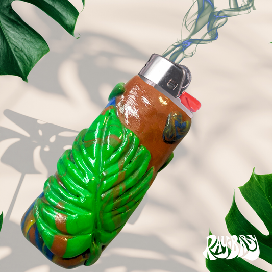 Monstera Lighter Case