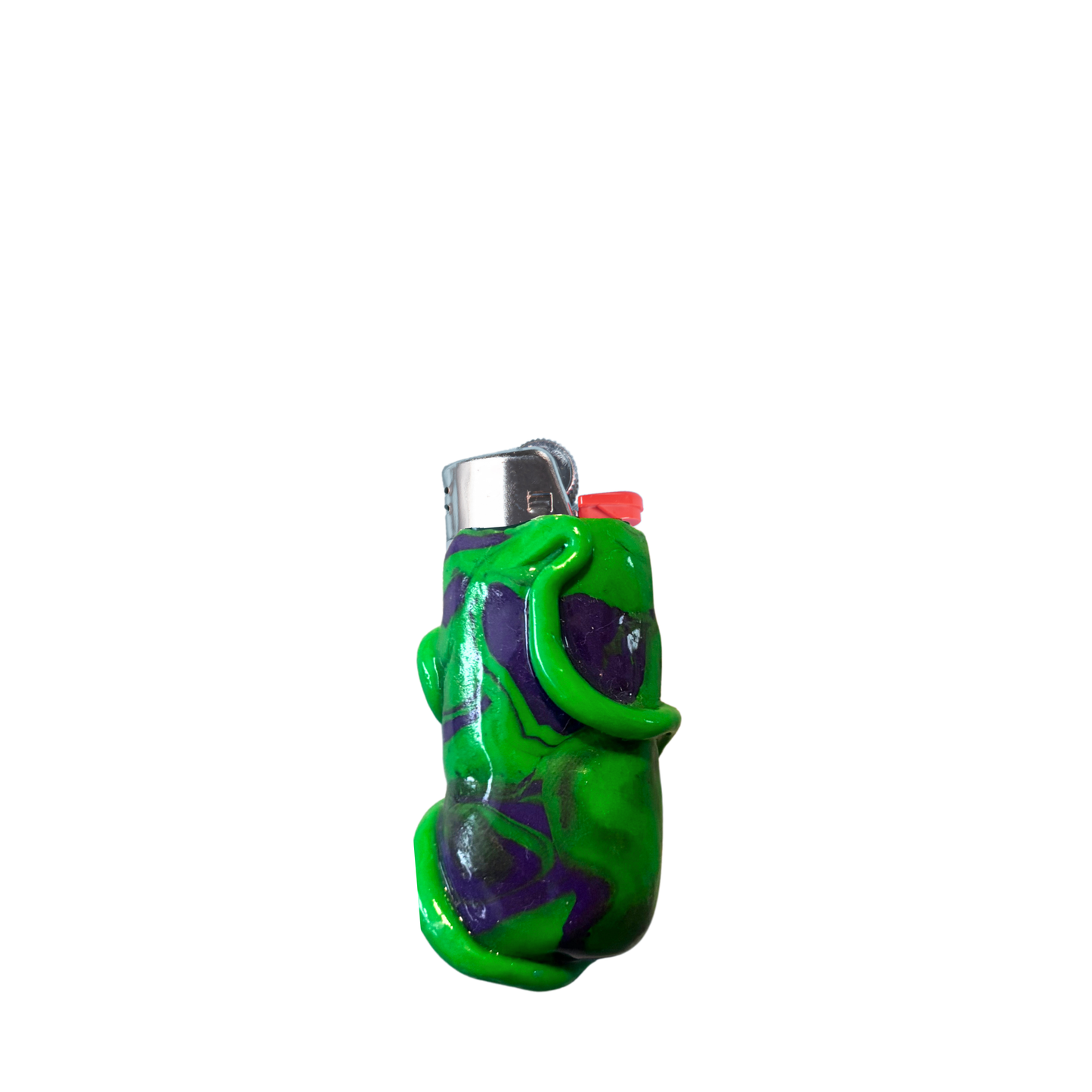 Green Swirl Mini Lighter Case
